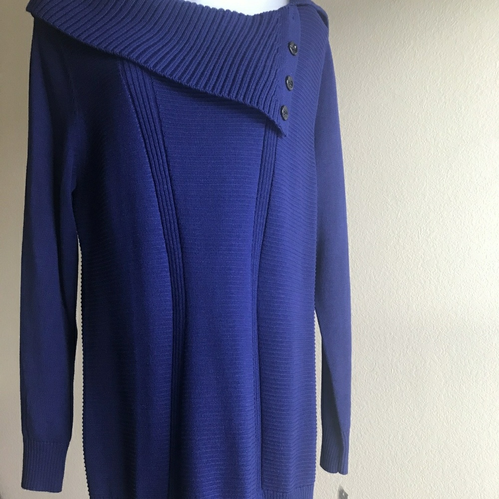 Style and co. Women's blue knit sweater